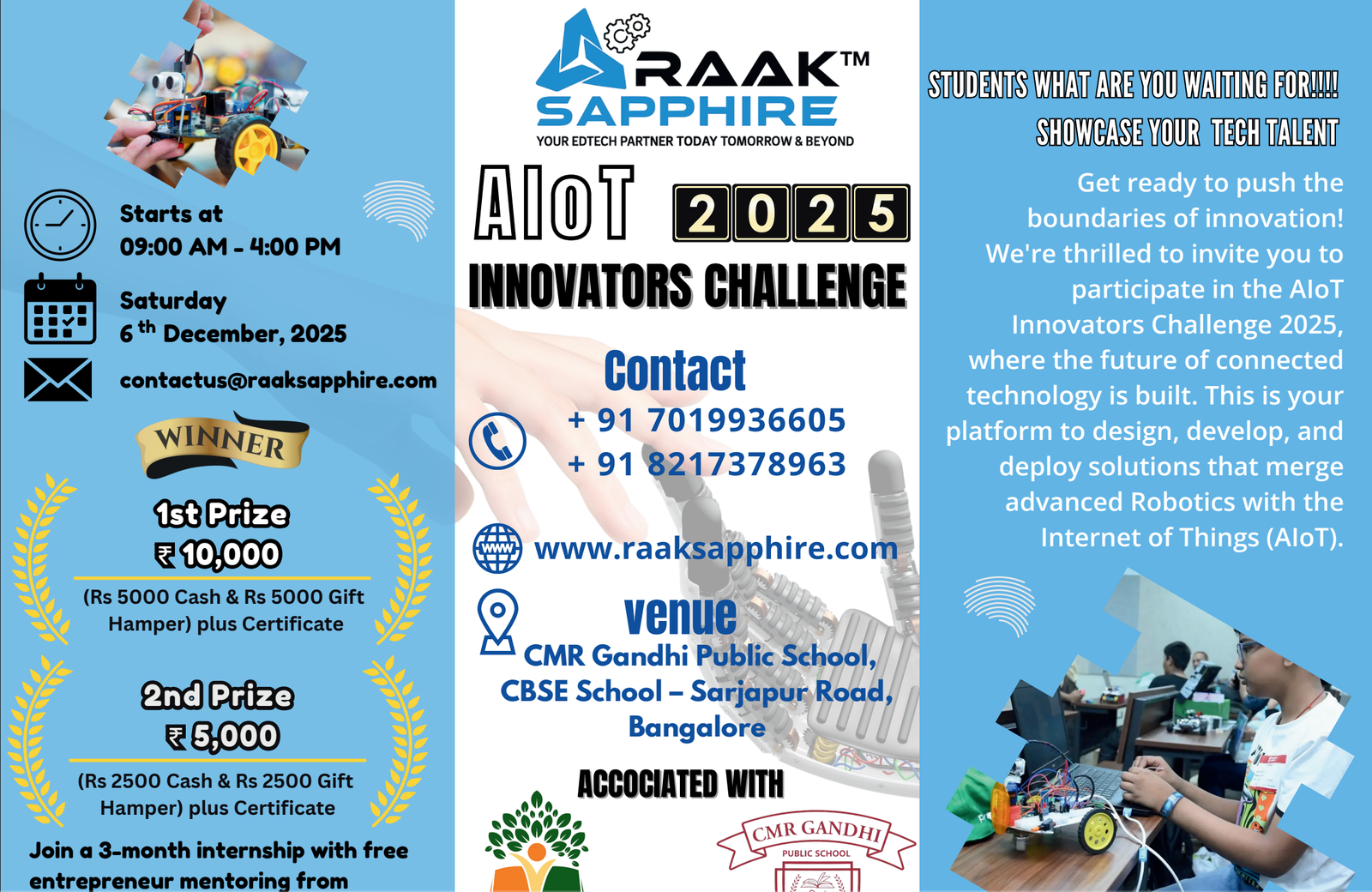 Front of the AIoT Innovators Challenge poster